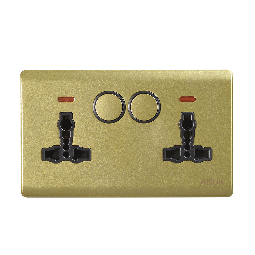 Double Universal 3-Pin Socket — Series 01