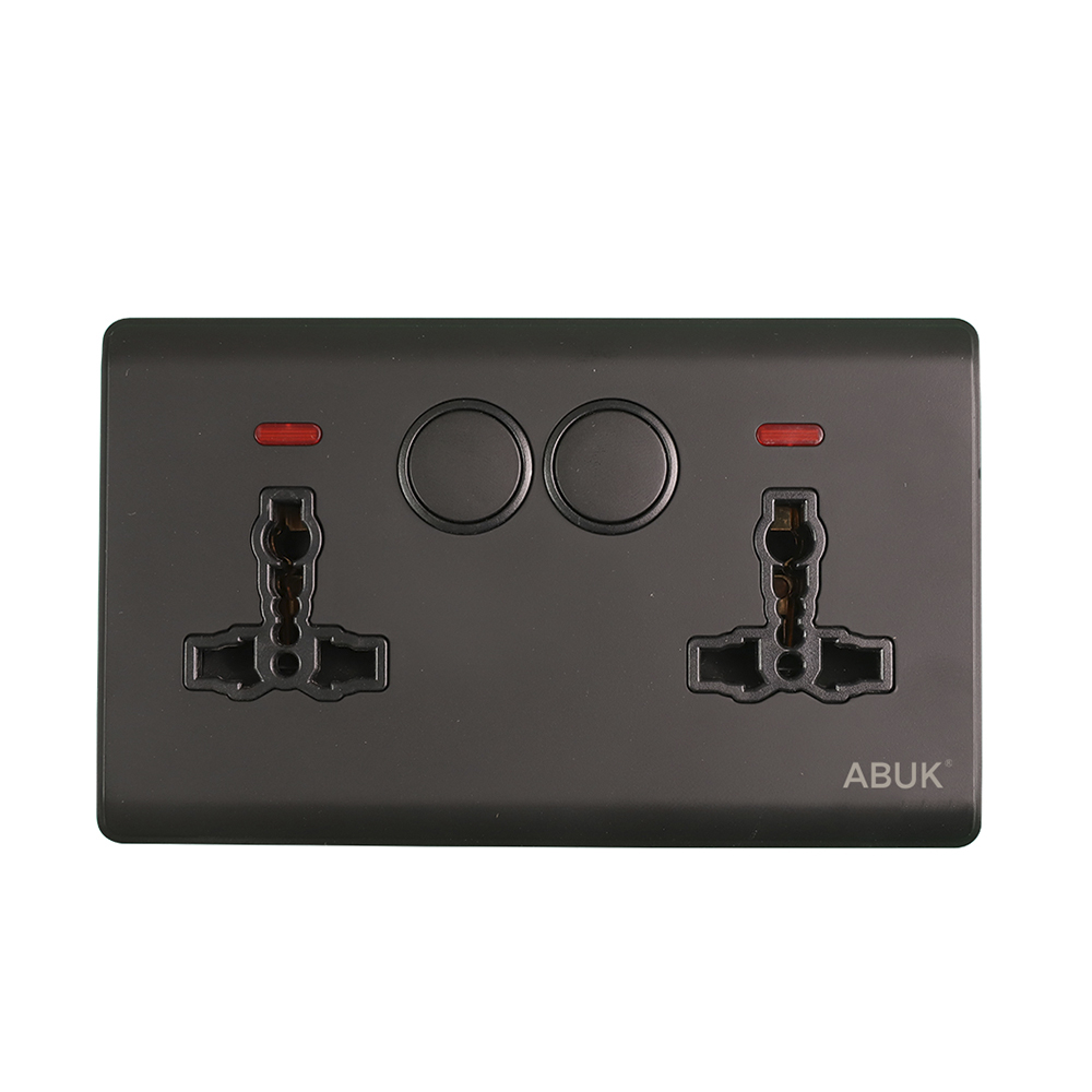Double Universal 3-Pin Socket — Series 01