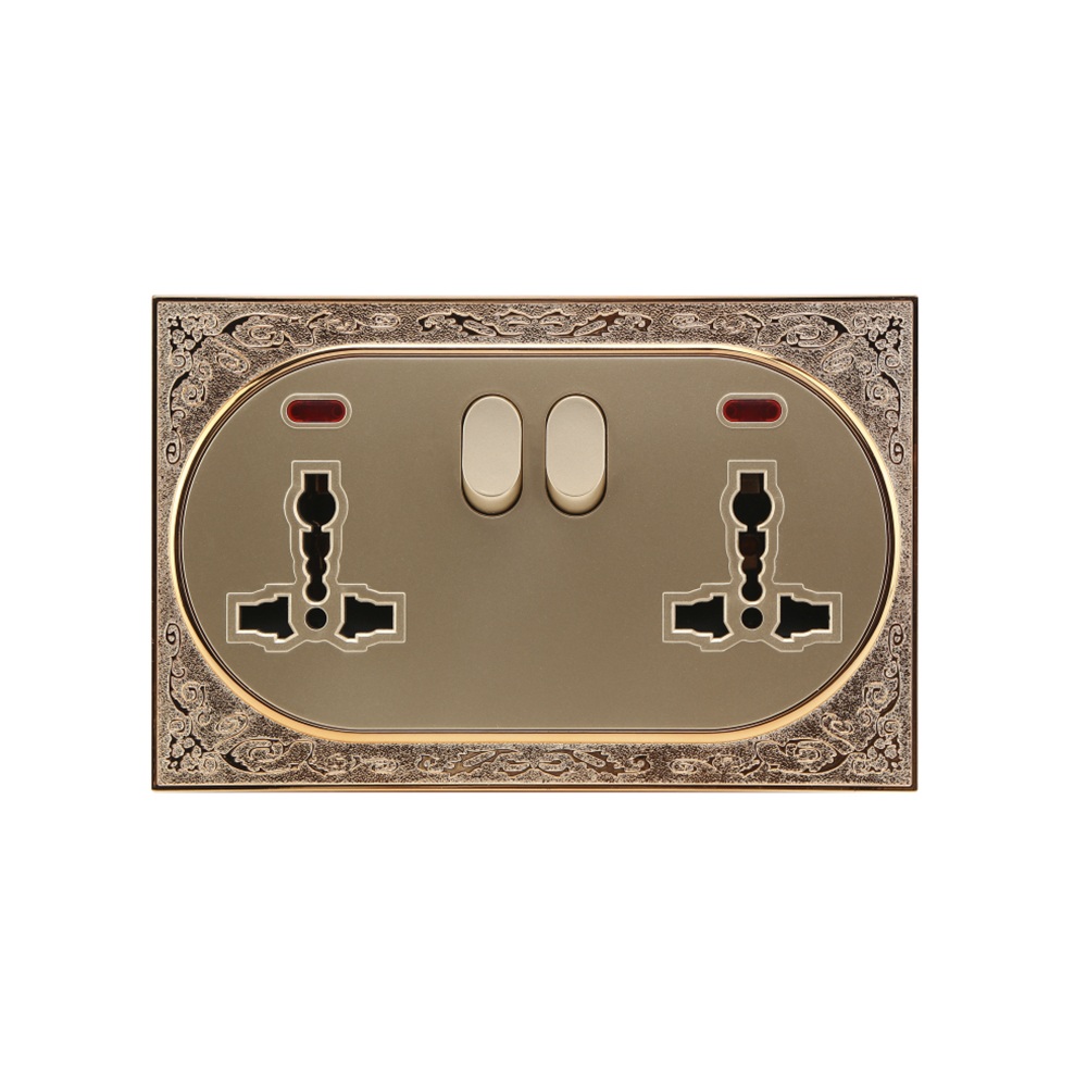 Double Universal 3-Pin Socket — Series 02