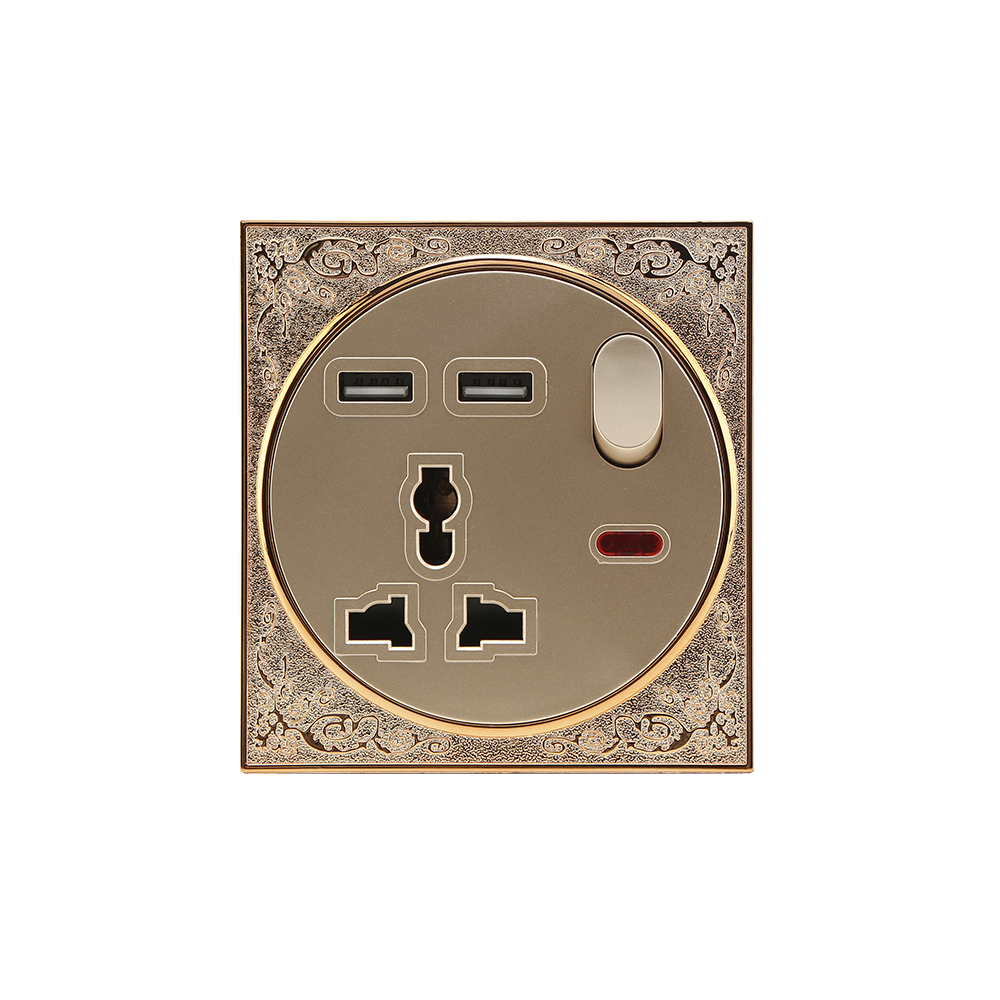 Universal Socket with USB — Series 02