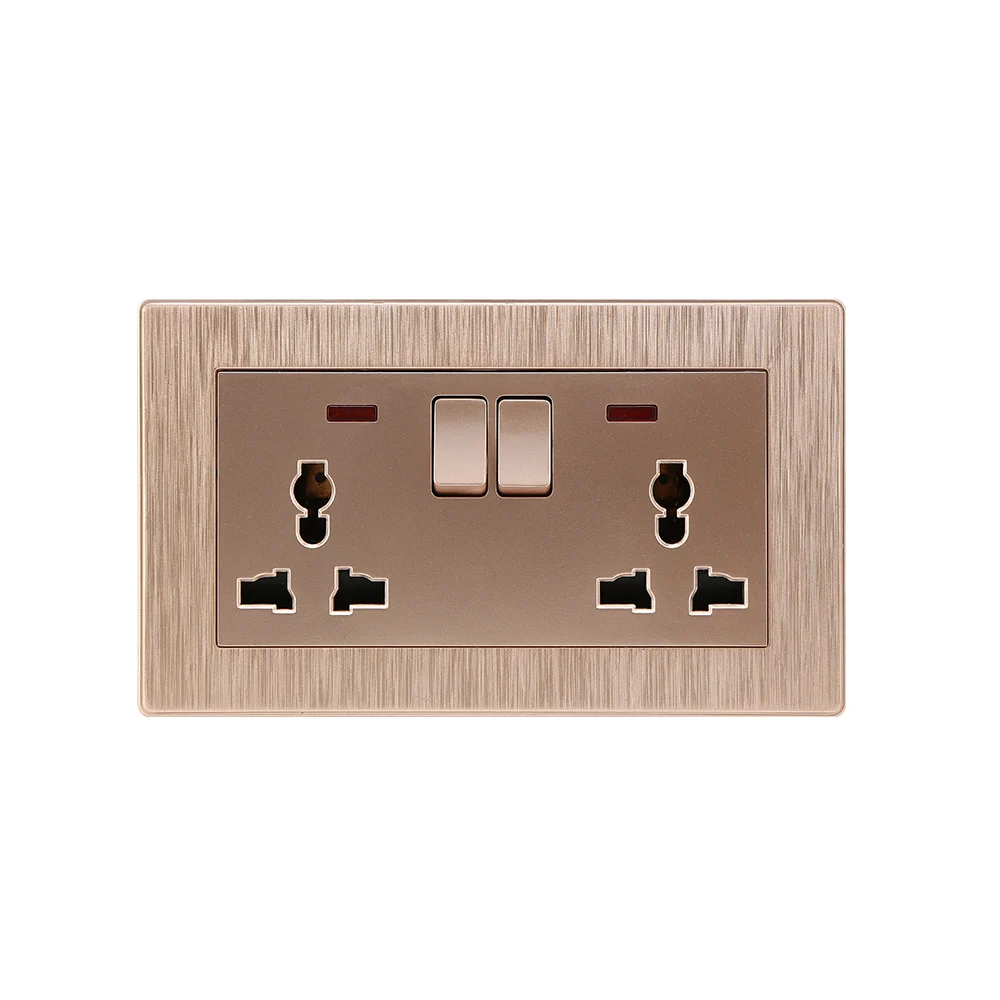 ABUK double universal socket showing regional receptacle compatibility considerations