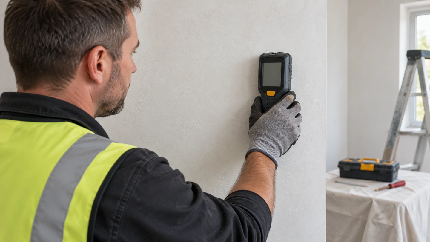 Generic wall service detector used during a proposed socket-route survey