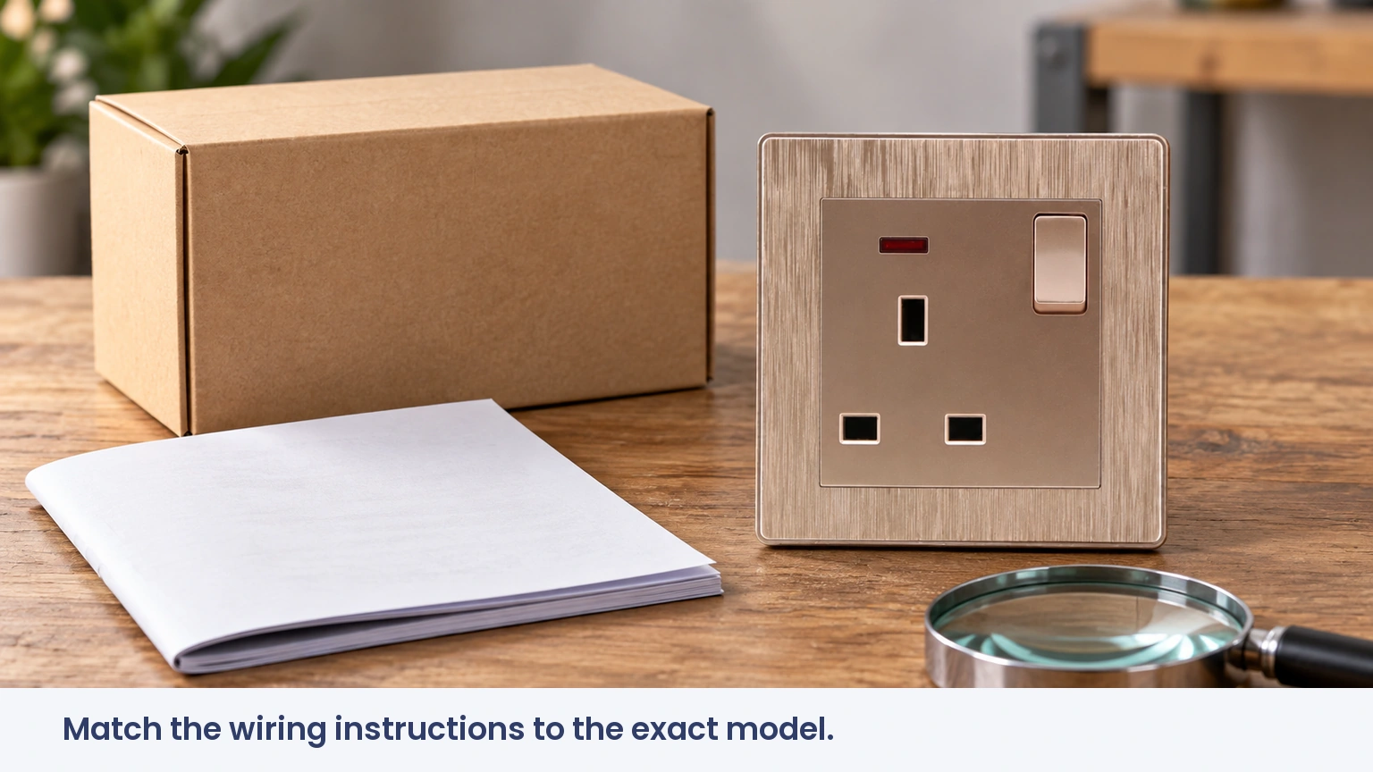 Match the wiring instructions to the exact model.